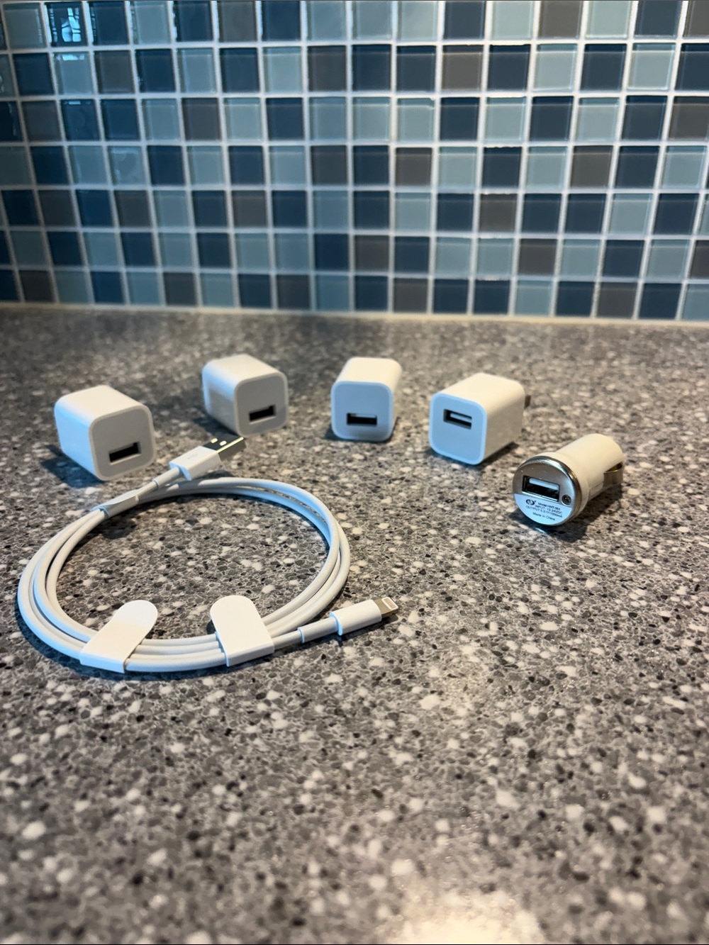 Apple White USB-A Wall Chargers, Lightning Cable & Car Adapter